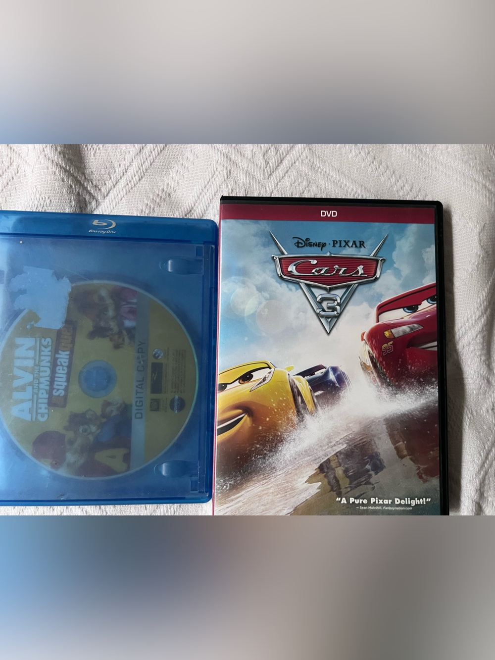 Cars 3 DVD - Red Race Car Cover